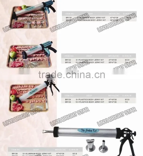 9 inches manual plastic body jerky gun / jerky kit