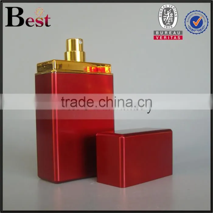 30ml 50ml 80ml atomizer cosmetic perfume spray bottle red square perfume spray bottle pump perfume bottle 30ml spray