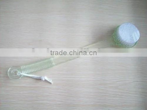 plastic handle bath brush with nylon