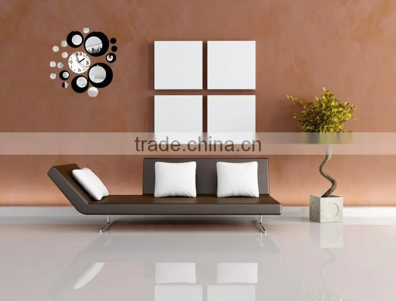 Latest decorative wall mirror clock sticker for home decoration, clockwall stickers,sitting room fashion mirror wall stickers