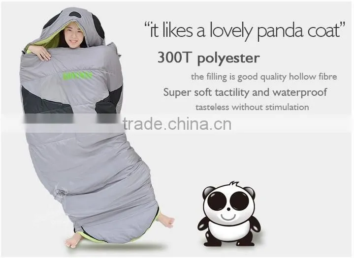 Panda Shape Sleeping Bag for Cute Girls in Cold Weather