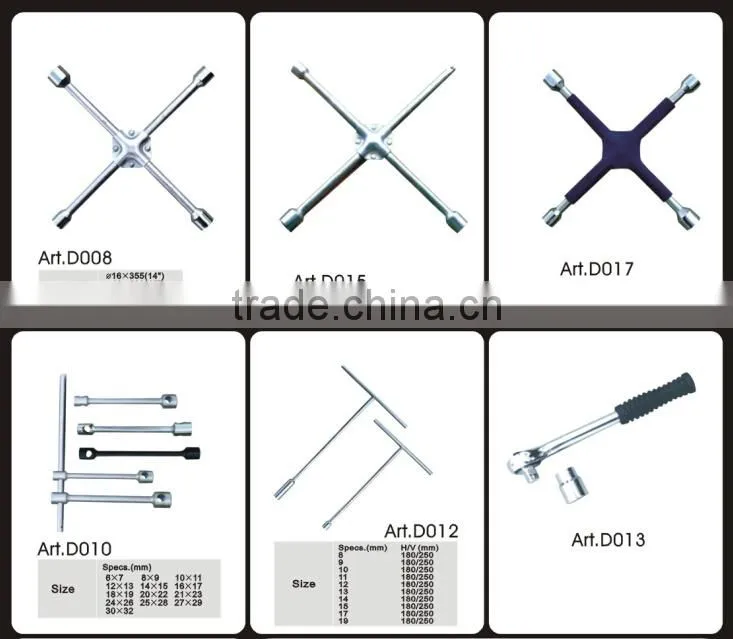 Cross rim wrench adjustable wrenches