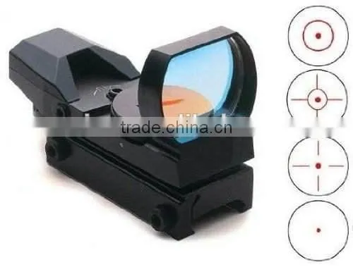 Erains Tactical Optics Combat Military 1x24x33 Multi Reticle Reflexible Sight Red Dot Scope with Weaver-Picatinny
