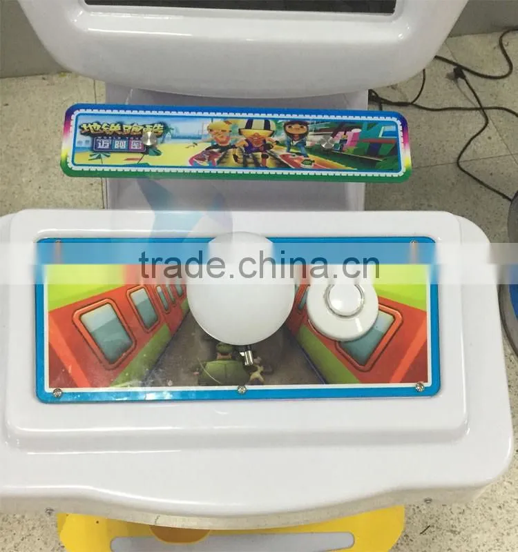2016new coin operated New Coin operated parkour game machine kids arcade machine subway parkour subway New Coin operated