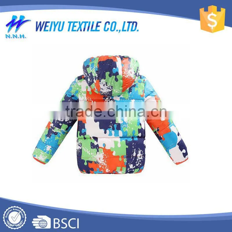 100% polyester Child Colorful Waterproof Jacket wholesale