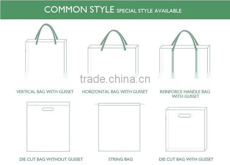 Foldable Non Woven Shopping Bags with Zipper