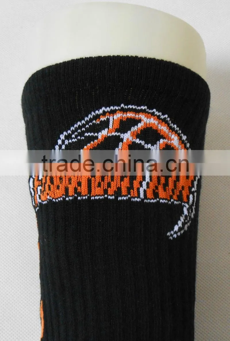 Custom OEM whole sale black elite basketball socks