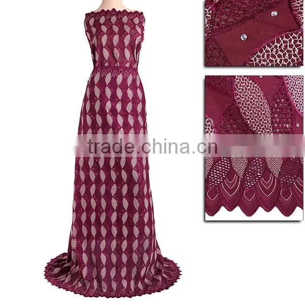 Newest arrival swiss voile lace dress making lace fabric
