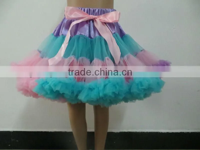 Boutique Multicolor Chiffon Baby Pettiskirt With Ruffle Baby Pettiskirt Party Dress Tutu