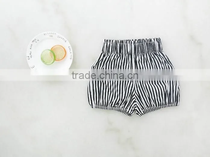 Wholesale Children's Boutique Clothing Stripes Polka Dots Pattern Baby Shorts