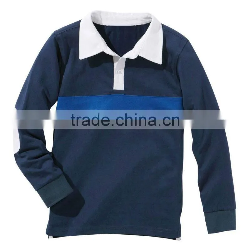 Cut & sew rugby polo for Boys