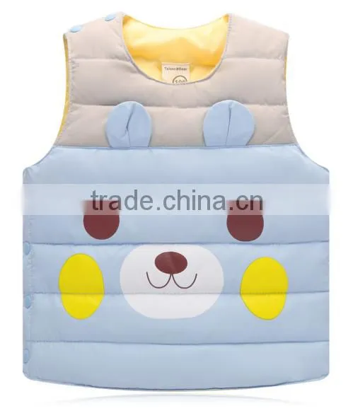 OEM latest fashion lightweight boys and girls winter outer duck down waistcoat