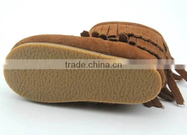 Factory baby leather shoes baby winter boots moccasin boots