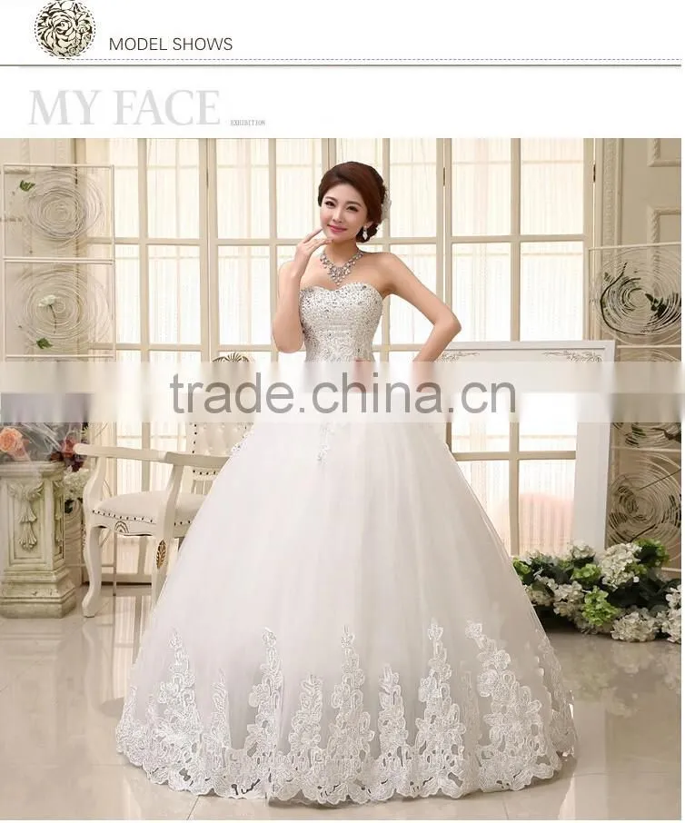 A Line Wedding Dresses Off Shoulder Pleated Lace Vintage Dress