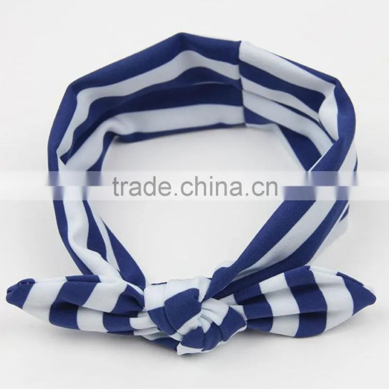 2015 Newest Cotton Baby Knot Headband,Stripe cotton headbands