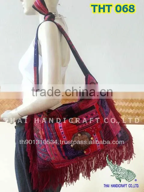 Thai Embroidered HMONG Hill Tribe Shoulder Bag Cross body Bag