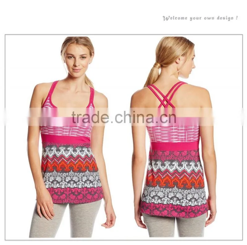 OEM wholesale yoga gym wear for women High quality sports yoga tops custom