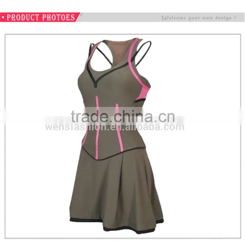 Hot Sale Custom Girls Women's Tennis Skirt Without Pockets Tennis Dress