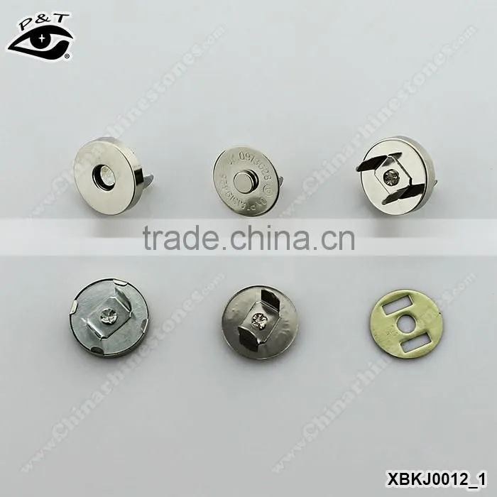 Hot sale magnet button for handbag metal magnet button for purse