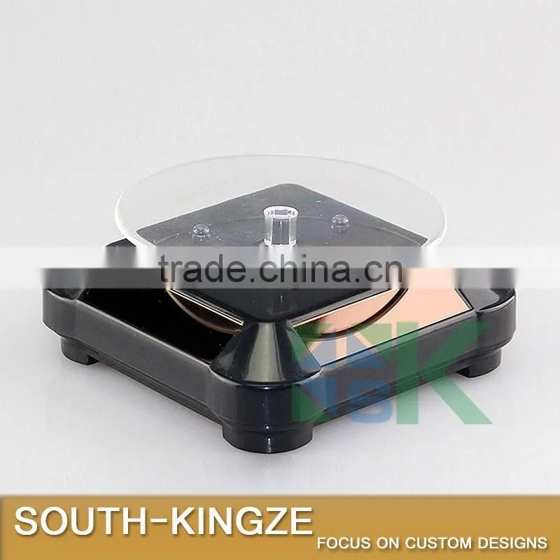 Square Acrylic Rotating Solar Power Display Case/Display Stack
