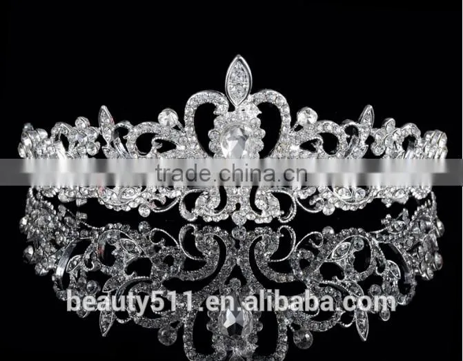 The bride's head is decorated with a diamond wedding accessories from the us and Europe HG018