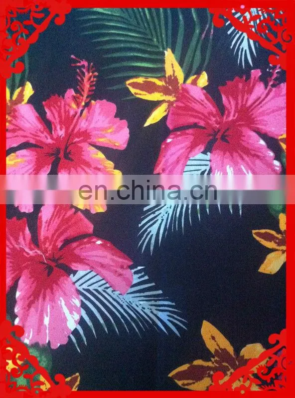 2014-2015 latest Italy design pattern poplin twil peach poly printed fabrics for beach shorts