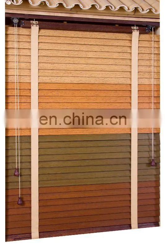 Bamboo slats shade