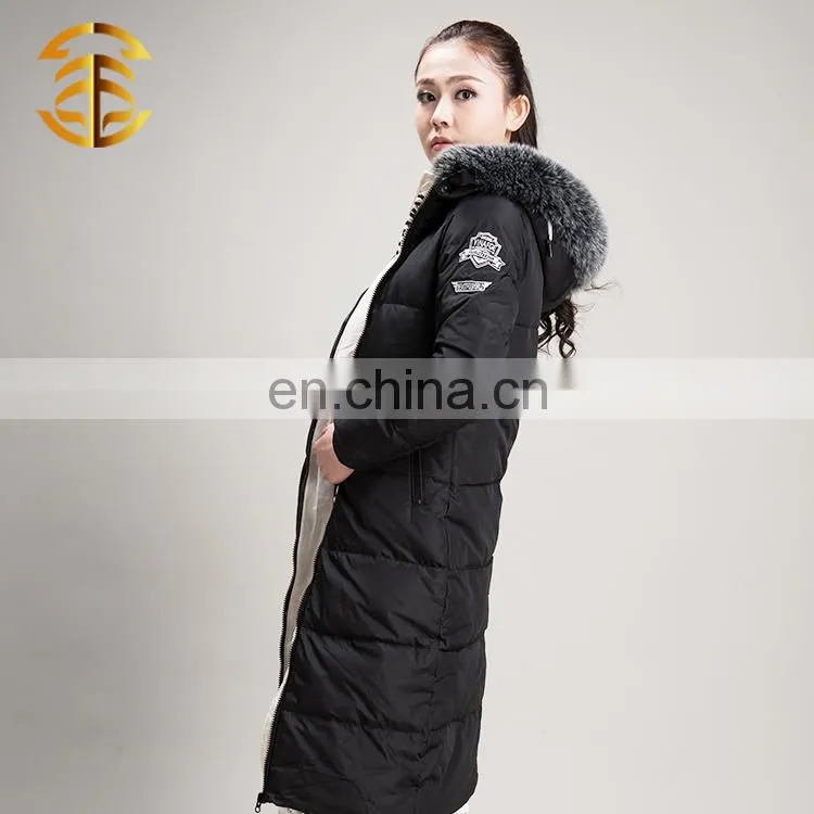 Wholesale China Long Style Women Outdoor Quilted Lady Down Jacket