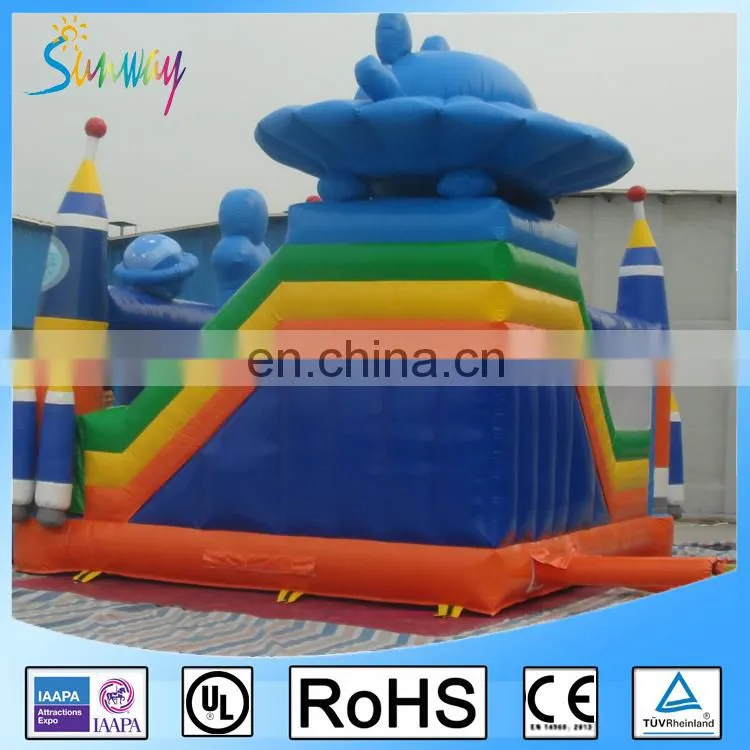 Inflatable Cute Sea World Inflatable Bouncers for Kids Play Cartoon Inflatable Bouncy Combo Slide
