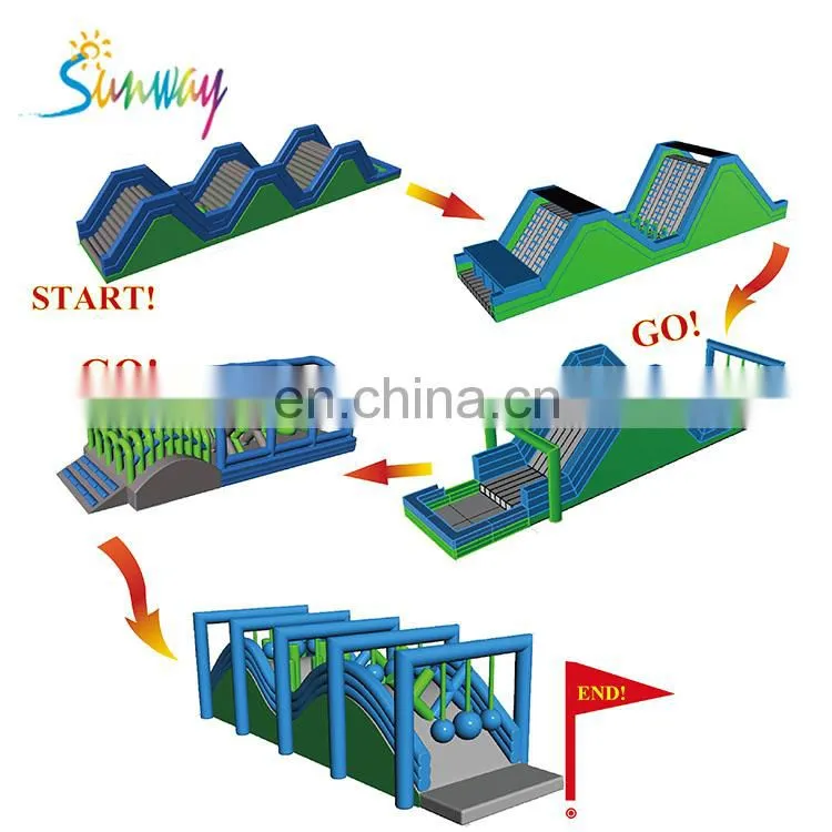Sunway Inflatable Cool Combine Obstacle Course for Sale
