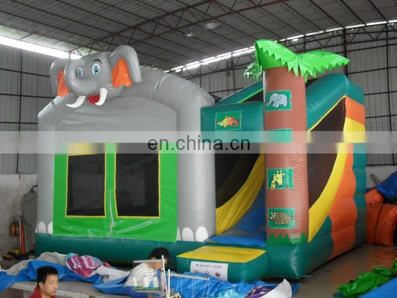 Inflatable slide bouncer combo
