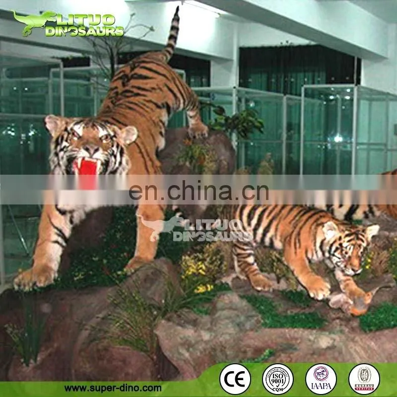 Museum Exhibit Motored Animatronic Tiger Replica
