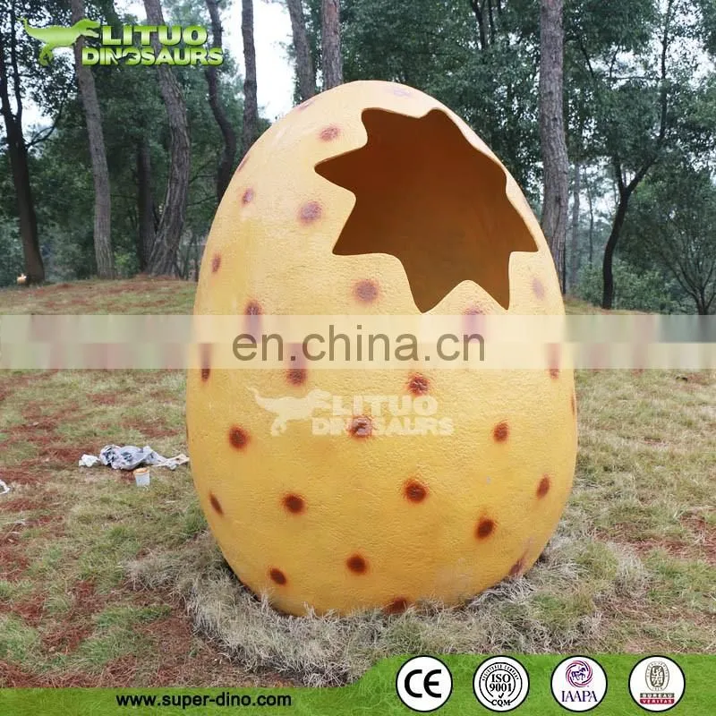 Amusement Park Kids Equipment Fiberglass Dinosaur Statue
