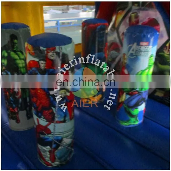 wholesale sports equipment / superman kids inflatable castle tent /inflatable jumping castle combo