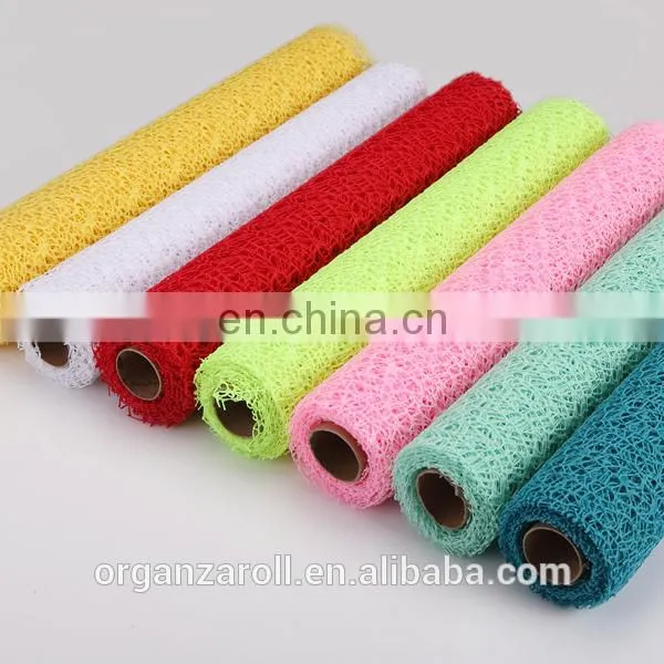 Decorative Fibre Net Roll for wrapping flowers and decorations