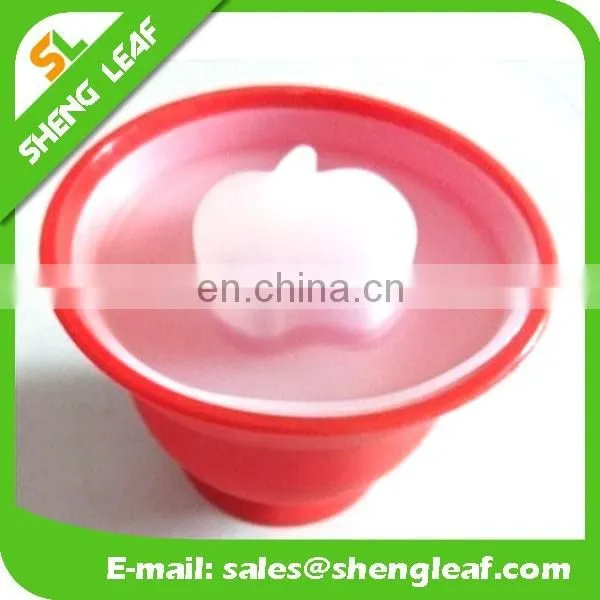 Silicone kids bowl with Translucent Suction Lid for food