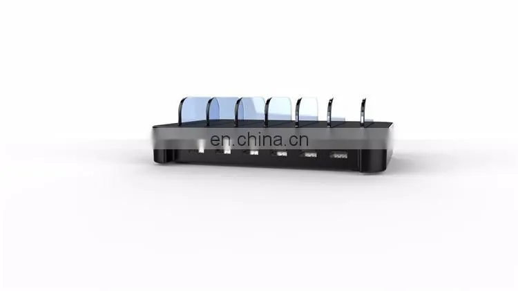 2017 Amazon hotselling new style 6 ports usb charging station phone charging station phone stand