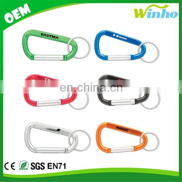 Winho custom promotional aluminum carabiner