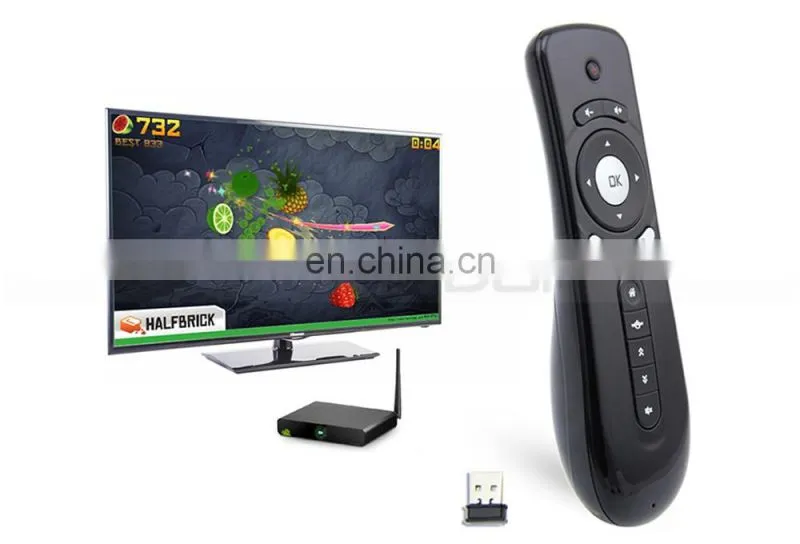 2.4G wireless keyboard android air mouse non-directional anti-shake 3d air fly mouse for smart tv for motion sense games