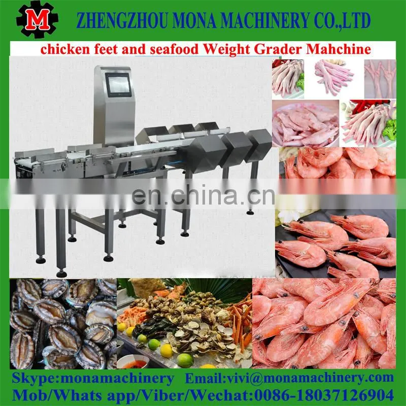 Factory price Seafood Processing Line Prawn Grader Shrimp Washing Grading Machine sorting machine