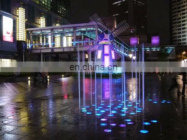 2017 Factory supply stainless steel outdoor music dancing dry land fountain