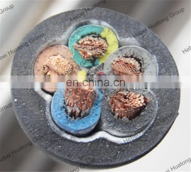 direct factory price CE certificate 3 core rubber insulation power cord cable h07rn-f cable