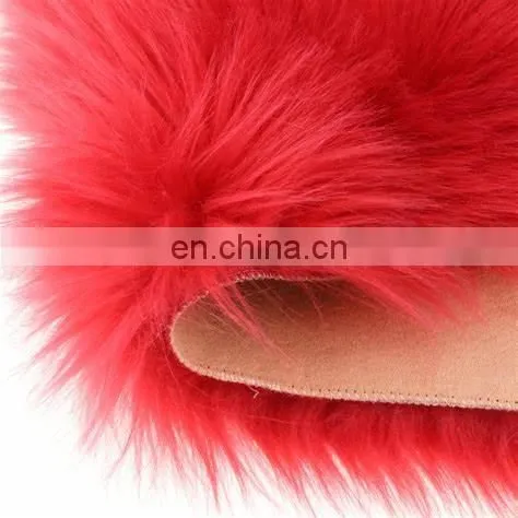 Round Artificial fur carpet for household