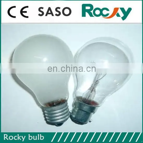 Cheap price 120v 40w china light bulb E27/B22 clear, frosted, color bulb