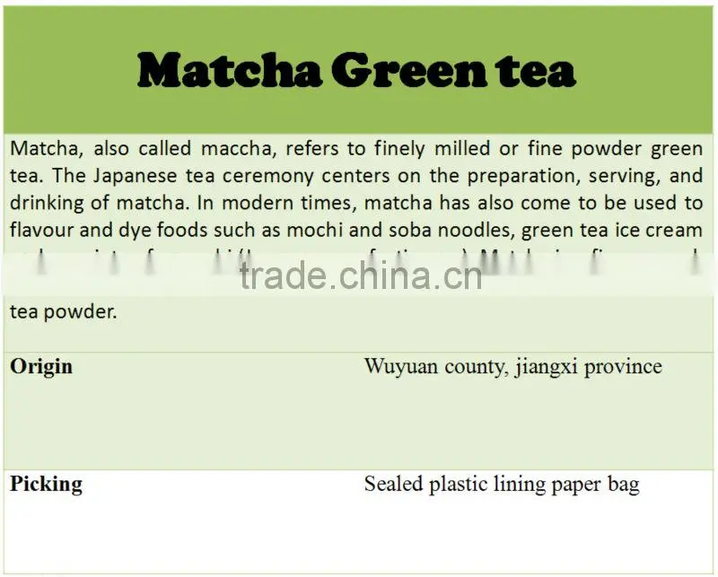 organic matcha green tea powder, organic green tea