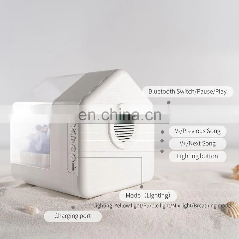 Bedroom bedside kids gift led night light with bluetooth speaker