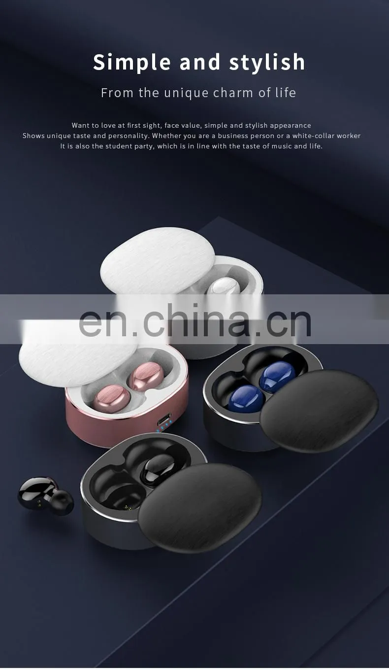 2021 hotsale Double calling True wireless stereo Mini earphones high quality noise cancelling sport headphone with logo