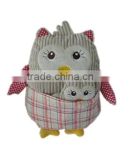 soft plush owl stuffed toy/stuffed owl toy