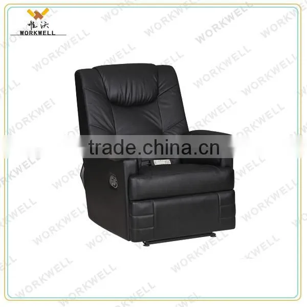 WorkWell most popular pu leather luxury recliner massage sofa Kw-Fu31