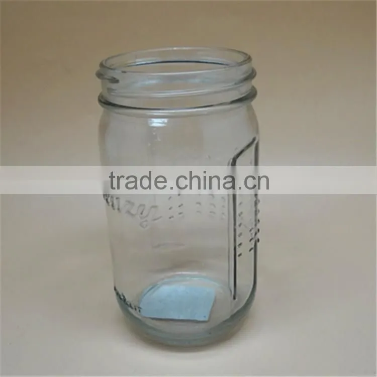 650ml round glass food jar with lid